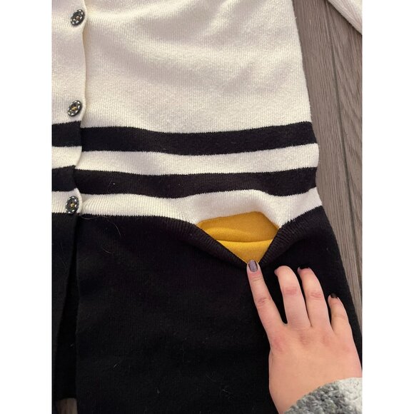 EUC Angel Of The North Womens XL Cardigan Sweater With Buttons & Stripes - Picture 4 of 8